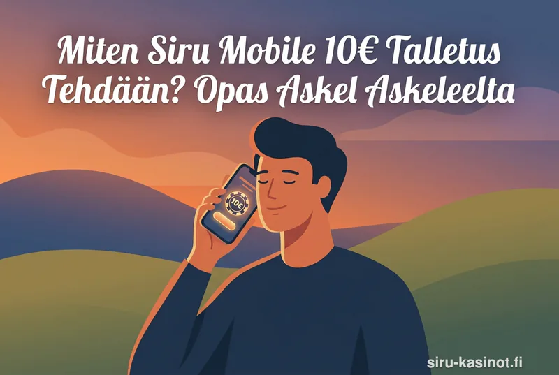 Miten Siru Mobile 10€ Talletus Tehdään? Opas Askel Askeleelta